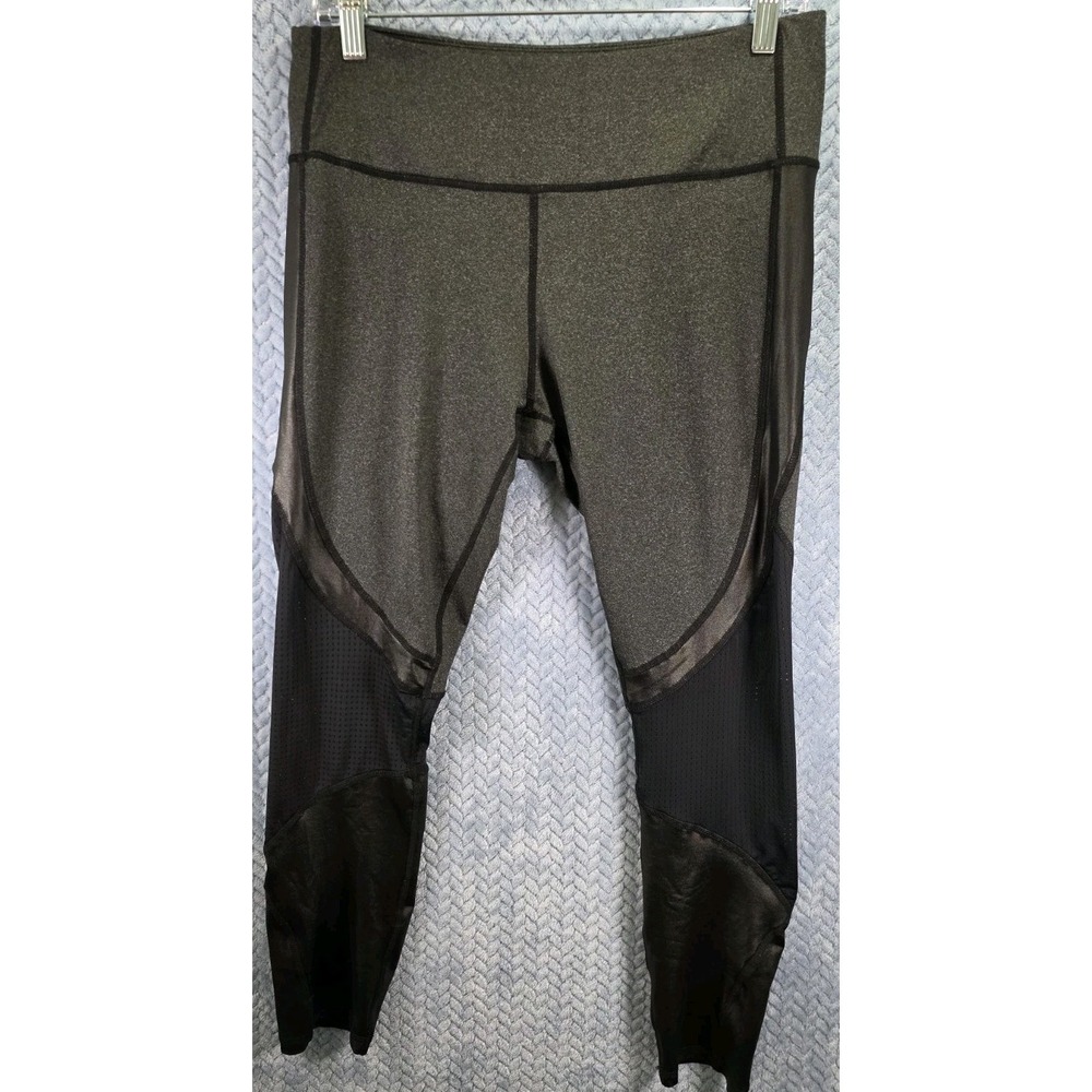 BCBGMAXAZRIA Luxury Training Leggings Women's Size Large Air Vents Pocket Yoga